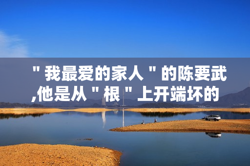 ＂我最爱的家人＂的陈要武,他是从＂根＂上开端坏的