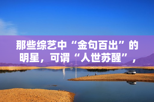 那些综艺中“金句百出”的明星，可谓“人世苏醒”，谁的发声最冷艳？