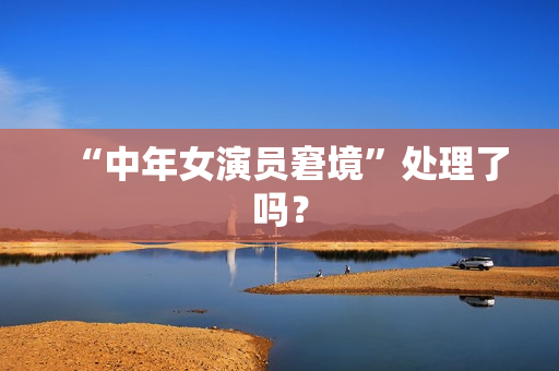 “中年女演员窘境”处理了吗? “中年女演员窘境”处理了吗?