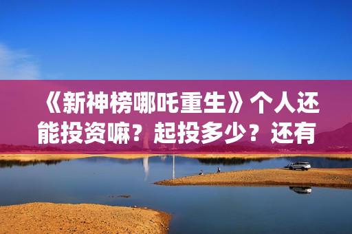 《新神榜哪吒重生》个人还能投资嘛？起投多少？还有份额吗？ (新神榜哪吒重生)