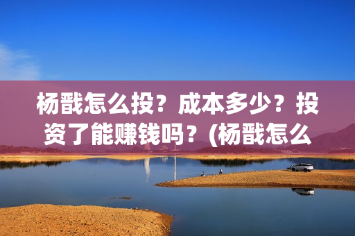 杨戬怎么投？成本多少？投资了能赚钱吗？(杨戬怎么才能秀的起来)