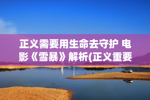 正义需要用生命去守护 电影《雪暴》解析(正义重要还是生命重要)