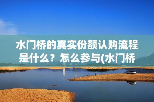 水门桥的真实份额认购流程是什么？怎么参与(水门桥原型)