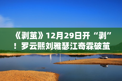 《剥茧》12月29日开“剥”！罗云熙刘雅瑟江奇霖破茧缉凶(剥茧电视剧)