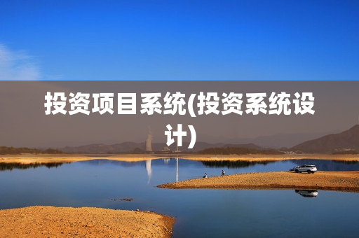 投资项目系统(投资系统设计)