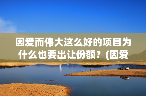 因爱而伟大这么好的项目为什么也要出让份额？(因爱而伟大电影编剧是谁)