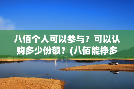 八佰个人可以参与？可以认购多少份额？(八佰能挣多少钱)