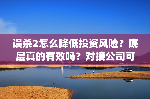 误杀2怎么降低投资风险?底层真的有效吗?对接公司可靠吗?(误杀2角色介绍) 误杀2怎么降低投资风险?底层真的有效吗?对接公司可靠吗?(误杀2角色介绍)
