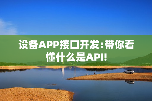 设备APP接口开发:带你看懂什么是API!