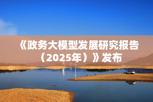《政务大模型发展研究报告（2025年）》发布