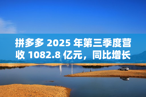 拼多多 2025 年第三季度营收 1082.8 亿元，同比增长 9%