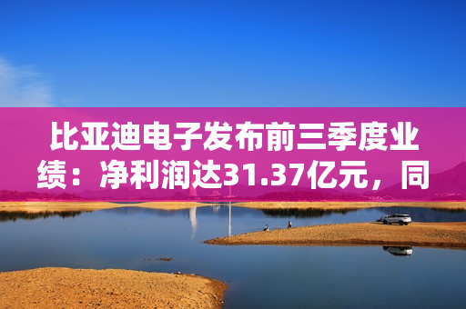 比亚迪电子发布前三季度业绩：净利润达31.37亿元，同比增长2.4%