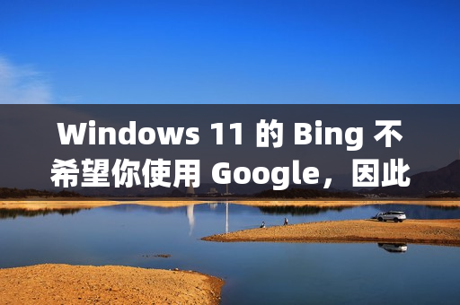 Windows 11 的 Bing 不希望你使用 Google，因此弹出了“捐赠”提示