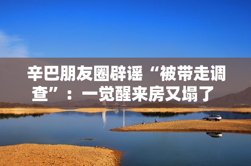 辛巴朋友圈辟谣“被带走调查”：一觉醒来房又塌了 这届编剧想象力值得点赞