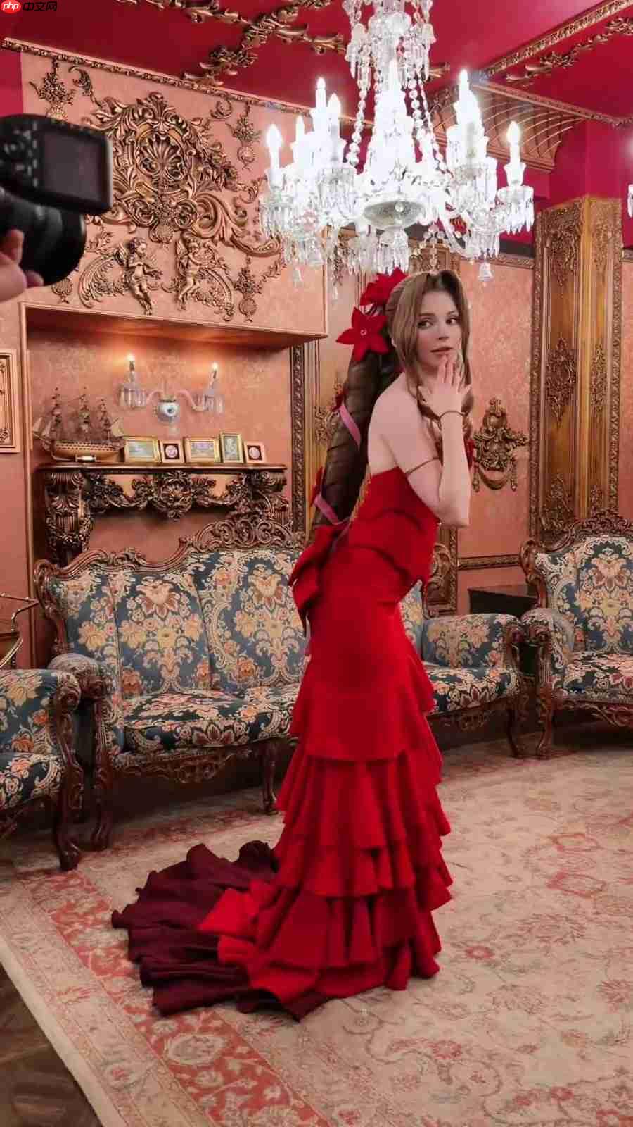 艾什莉体模cos《最终幻想》爱丽丝 顶级身材尽显优雅