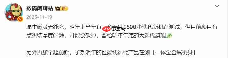 vivo X300s新机配置曝光!1.5K OLED大直屏+2亿像素大底主摄