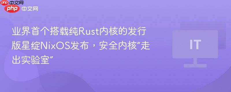 业界首个搭载纯Rust内核的发行版星绽NixOS发布，安全内核“走出实验室”