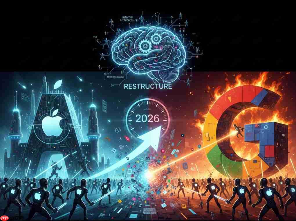 苹果重组AI战队硬槓Google!内部架构大洗牌 目标直指2026