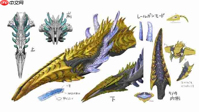 霸气煌雷龙与锁刃龙！《怪物猎人：荒野》设计草图公开