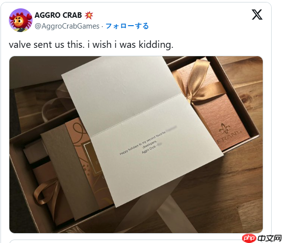 《幻兽帕鲁》开发者致致谢V社赠送巧克力 没想到多个工作室也有