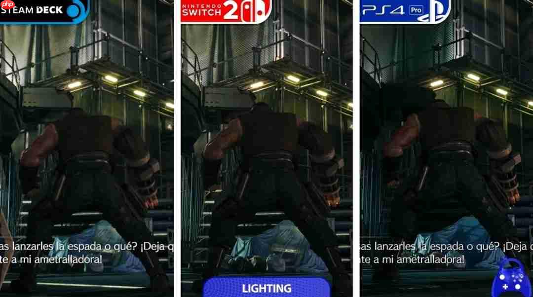 《最终幻想7重制版Intergrade》三平台画面性能对比 Switch2优于Steamdeck