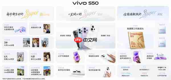 2999元起！vivo S50系列发布 搭载5000万像素潜望长焦