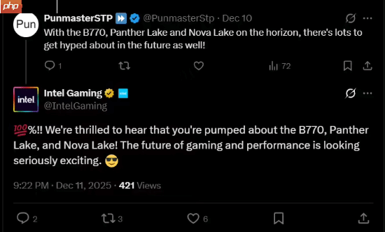 官方罕见回应!英特尔推文点名旗舰显卡Arc B770