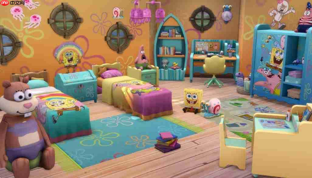 海绵宝宝勇闯《模拟市民 4》！高还原主题套件与凤梨屋重现比奇堡美学