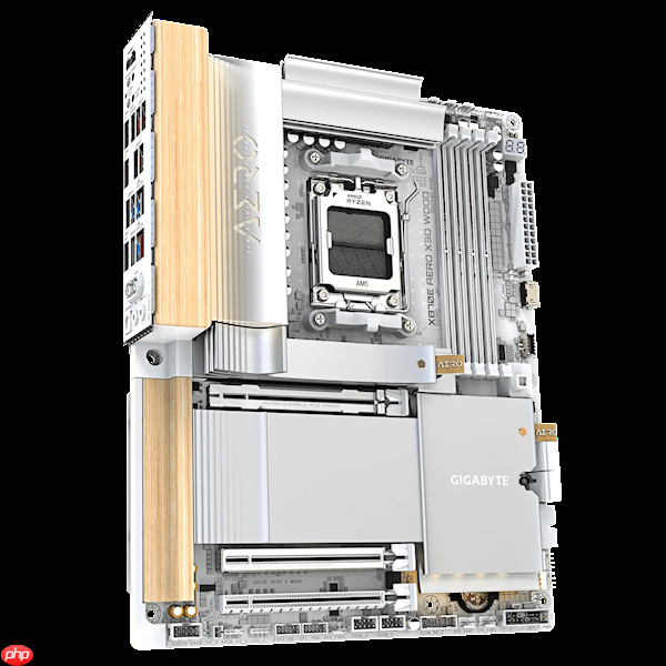 技嘉X870E AERO X3D WOOD主板用上木头、皮革：精美如艺术品