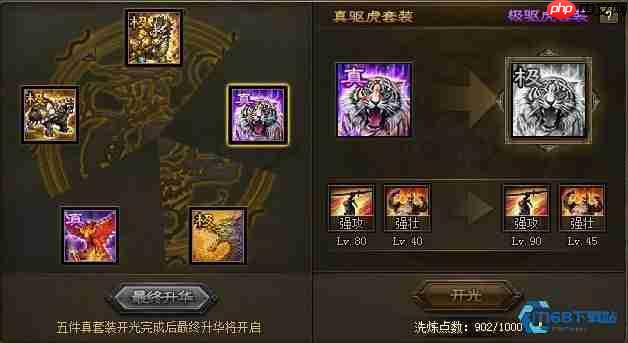 极驱虎套装终极攻略：后期最强装备合成与实战指南