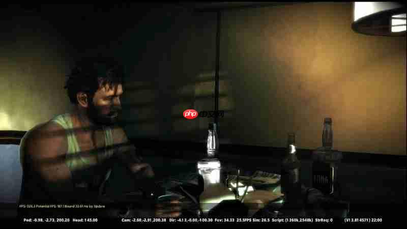 《马克思佩恩3》早期版本曝光 UI设计曾多次调整!