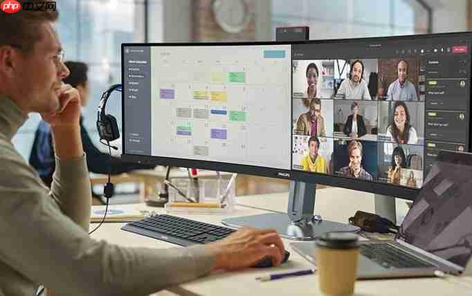 巨幕视野,大开眼界!飞利浦超宽商用显示器49B2U5900CH,全域一屏尽览!