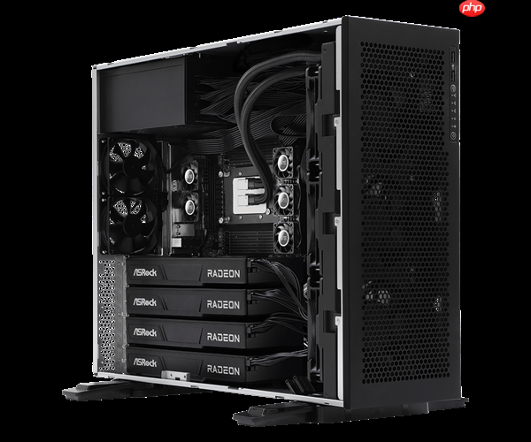 华擎工作站配备四块AMD R9700 32GB专业显卡:搭档Zen5/4撕裂者