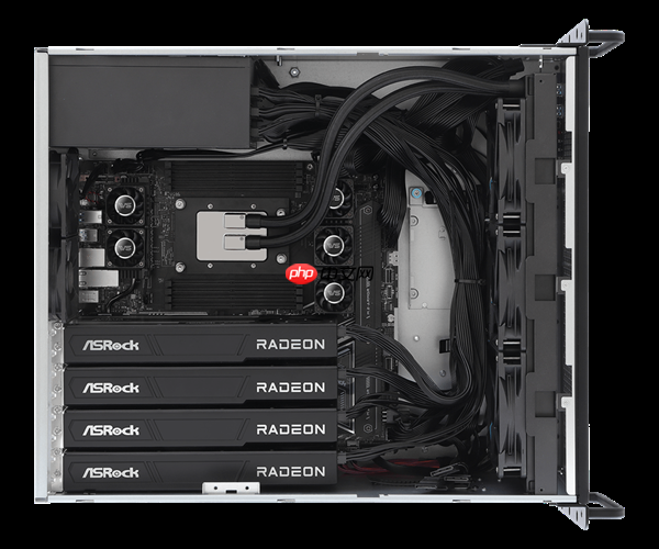 华擎工作站配备四块AMD R9700 32GB专业显卡:搭档Zen5/4撕裂者