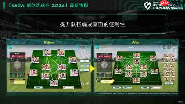 《SEGA 新创造球会 2026》2026年1月22日正式上线! 预约进行中!