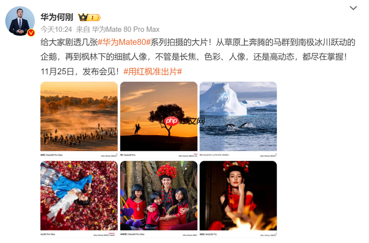 华为Mate80系列样张出来了,这不妥妥的吊打苹果iPhone?