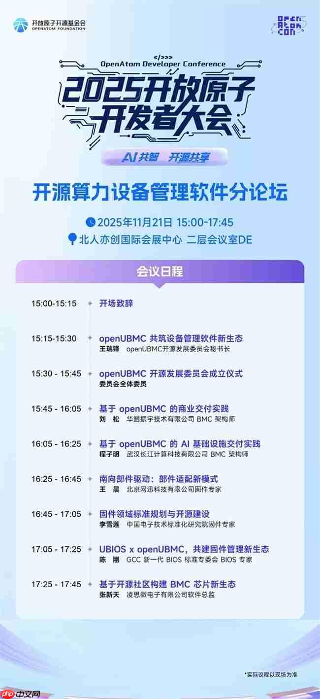 解锁开源算力管理密码！2025开源算力设备管理分论坛重磅来袭