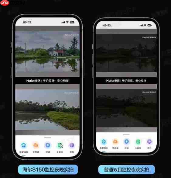 微弱光线也能全彩夜视!海尔上新智能双目摄像头S150