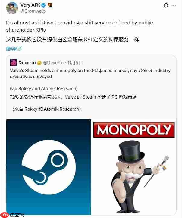 拉瑞安高管回击Steam垄断论:成功只因不做垃圾服务