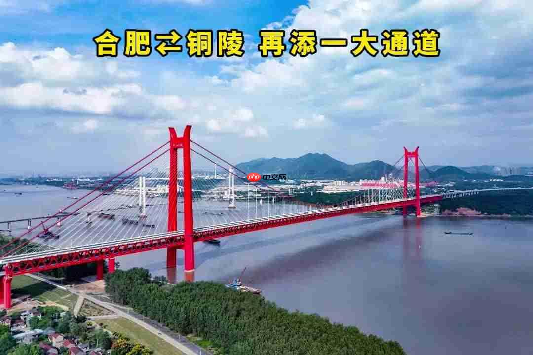 世界首座公铁两用双层斜拉悬索协作体系大桥“铜陵长江三桥”通车