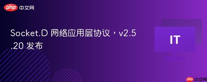 socket.d 网络应用层协议,v2.5.20 发布