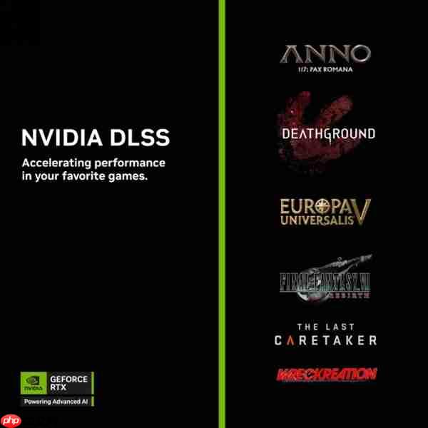 《最终幻想 VII 重生》、Deathground 等游戏支持DLSS 4