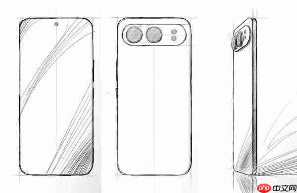 荣耀500系列新机设计图曝光:横向镜头模组配直屏