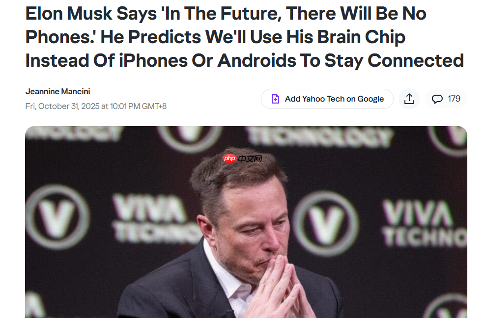 马斯克：AI 将取代手机与应用程序