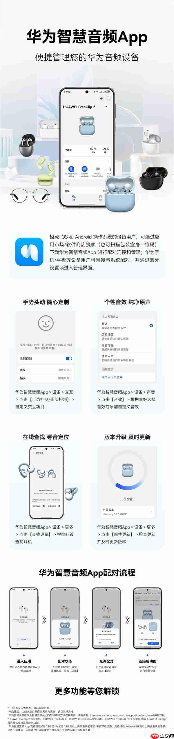华为推出智慧音频App:支持iOS/安卓 可管理所有华为音频设备