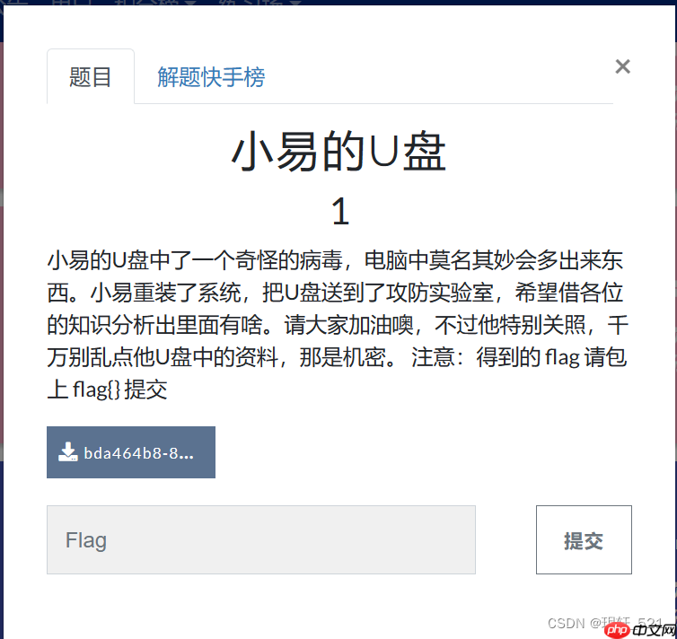 BUUCTF 小易的U盘 1