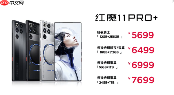 红魔11 Pro发布 水冷＋8K电池＋屏下镜头 4999元起售