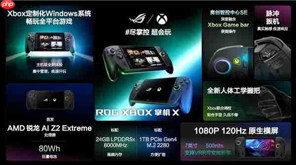 XBOX纯血联合!ROG XBOX 掌机 X 6499元正式开售