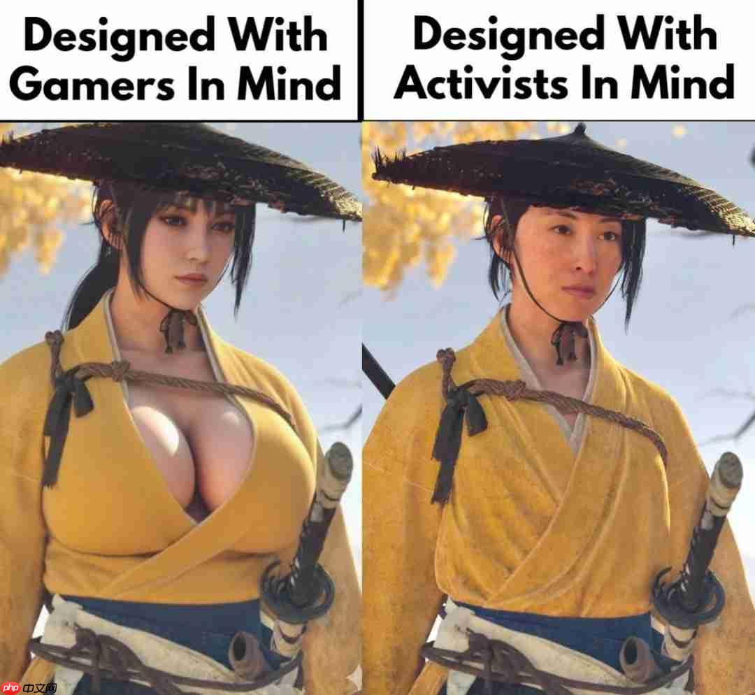 玩家爆改《羊蹄山之魂》女主 大雷美女让人心动