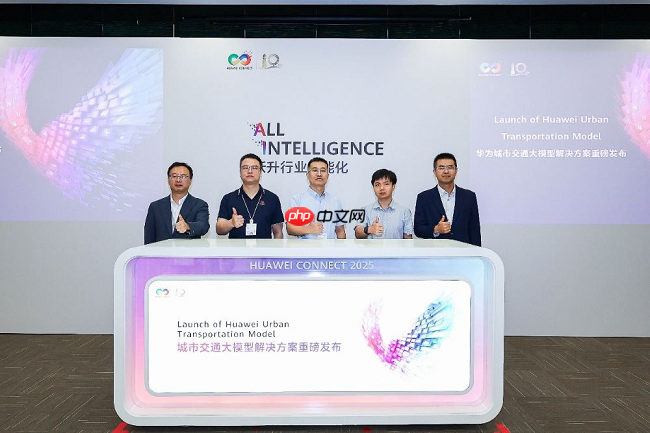 华为联合伙伴发布城市交通大模型解决方案